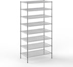 24" Deep x 42" Wide x 86" Height Wire Shelving Kit | 8-Tier | NSF Commercial Storage Rack Unit