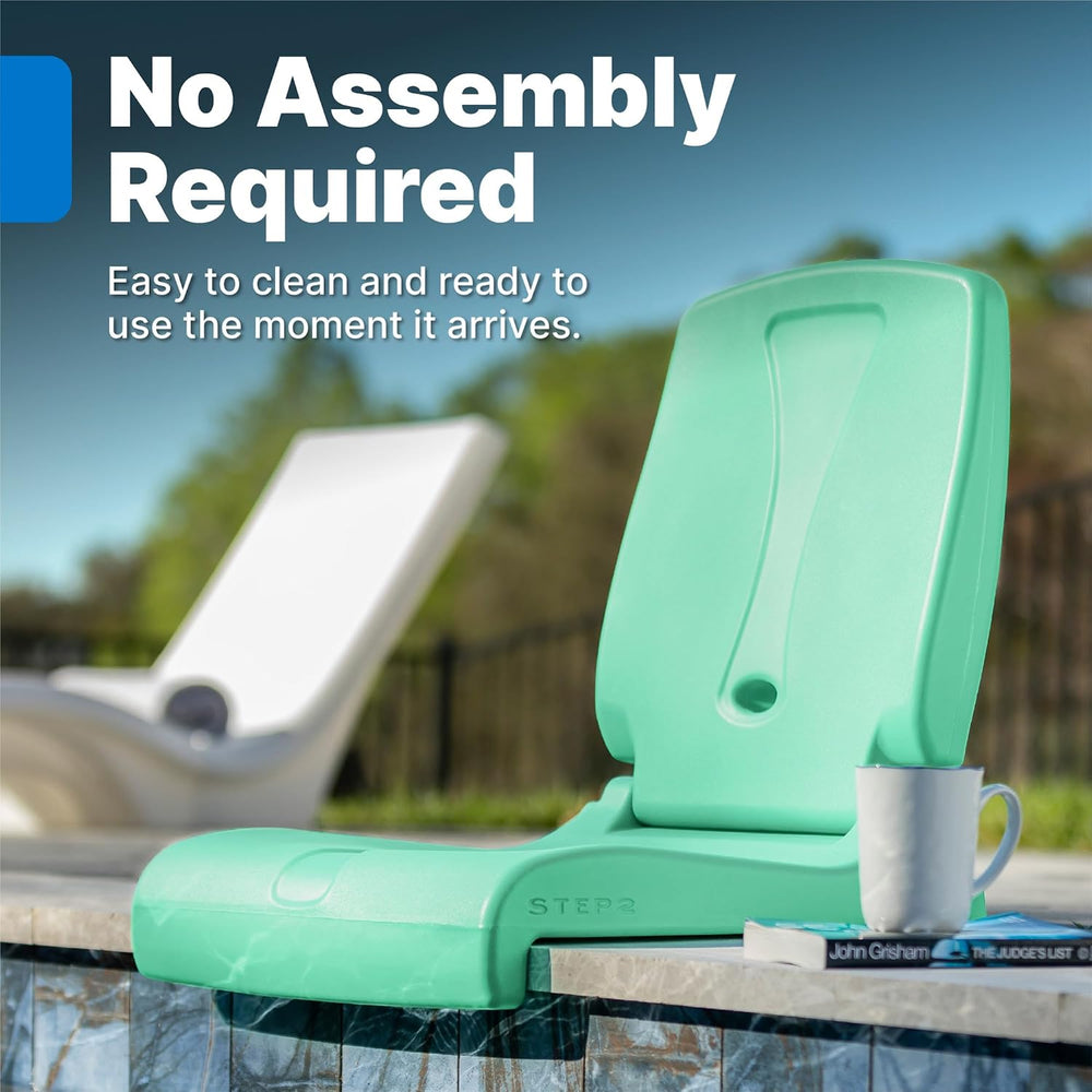 Step2 Folding Flip Seat, Lightweight Portable Outdoor Chair for Poolside, Cam...
