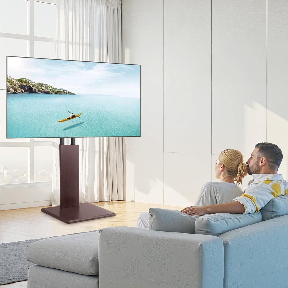 VEVOR Universal TV Stand, Table Top TV Stand for 32-70 inch Screens, Swivel a...