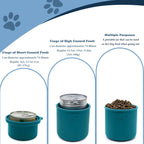 Original Canned Dog Food Storage Container | Silicone Can Cover Pet Food Sealer | BPA Free, Airtight, Dishwasher & Freezer Safe (Dark Blue)