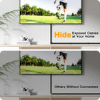 Cable Hider, 157in Delamu Cord Hider Wall for Wall Mounted TV, Wire Hider Kit, Paintable Cable Concealer Raceway Management for Home & Office, 10XL15.7 W0.95 H0.55in, Black