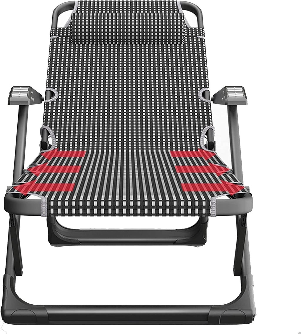 Pink Massage Recliner Folding Balcony Lounge Deck Chair, Multi-Position Adjustable Sun Lounger(Gray Purple Cushion)