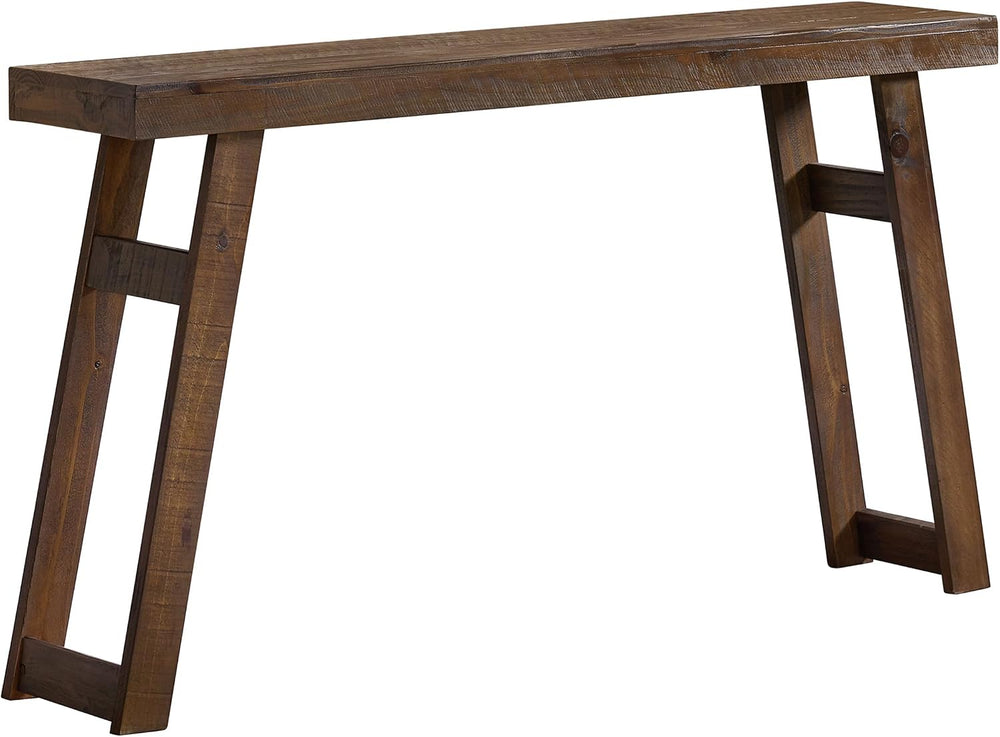 Alaterre Furniture Lawas Solid Wood Console Table, Brown, 56”x12”x32” | Moder...