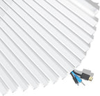 Yecaye 235in Wall Cord Hider for 2-3 Cords, On-Wall Cord Cover Channel, Long Cable Concealer, Cable Cover Cords Management for Home Office, W0.94in H0.47in, White