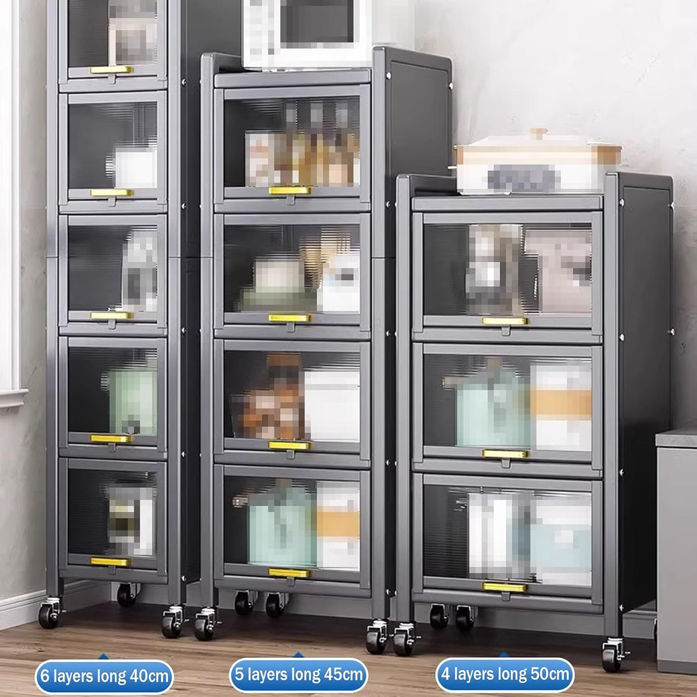 Kitchen Storage Cabinets, Minimum Footprint is Only 35cm Wide, Carbon Steel K...