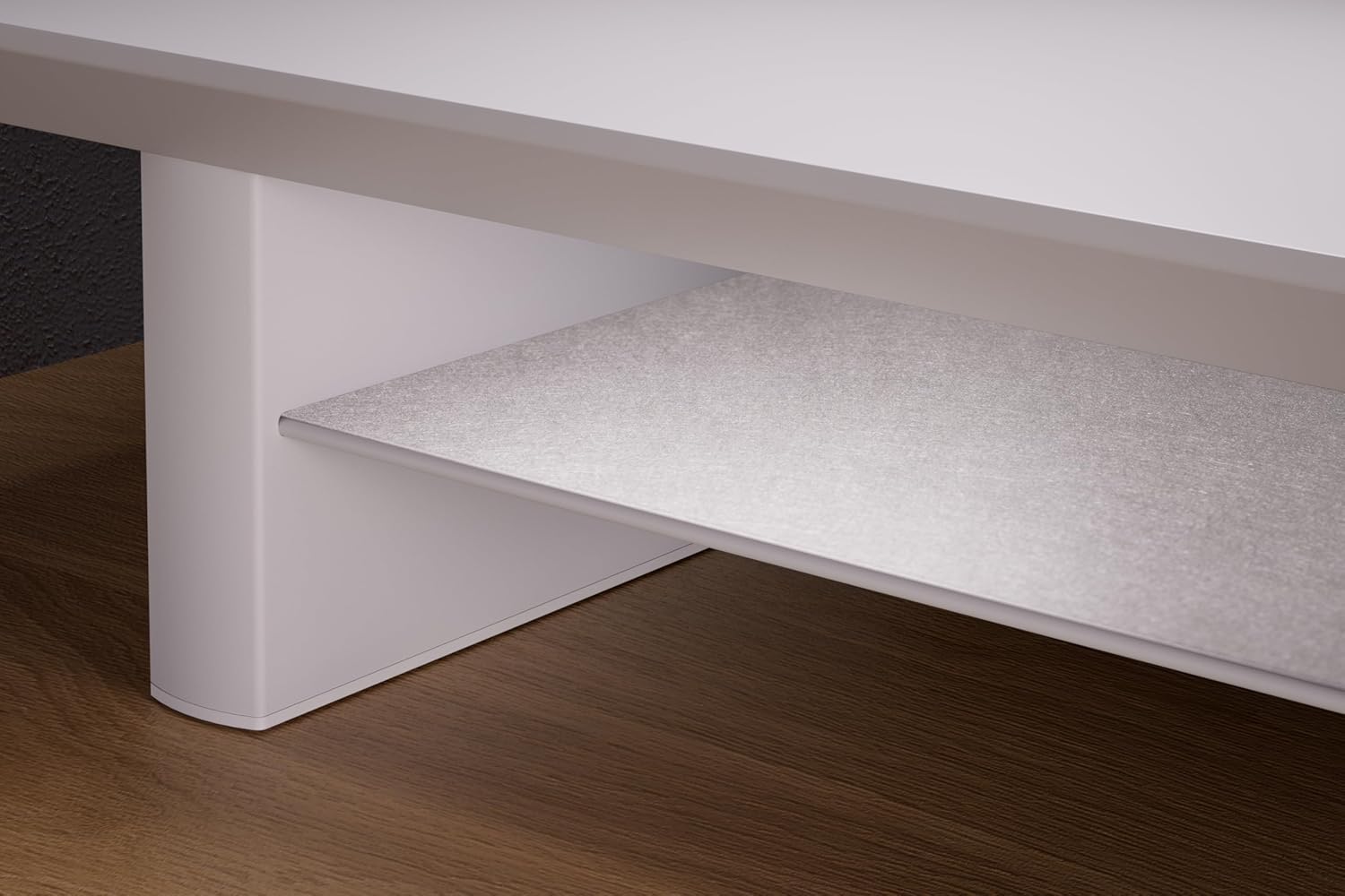 desk monitor stand (All　White, Large)