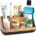 Bathroom Organizers and Storage - Detachable 7 Slots Kids Electric Toothbrush and Toothpaste Holde Drainage for Bathroom Accessories Organization Counter Vanity Storage
