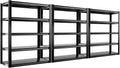 REIBII Storage Shelves Heavy Duty Garage Shelving 72" Adjustable Metal Shelves for Storage 5 Tier Garage Shelf for Kitchen Pantry Warehouse Basement, 3 Pack