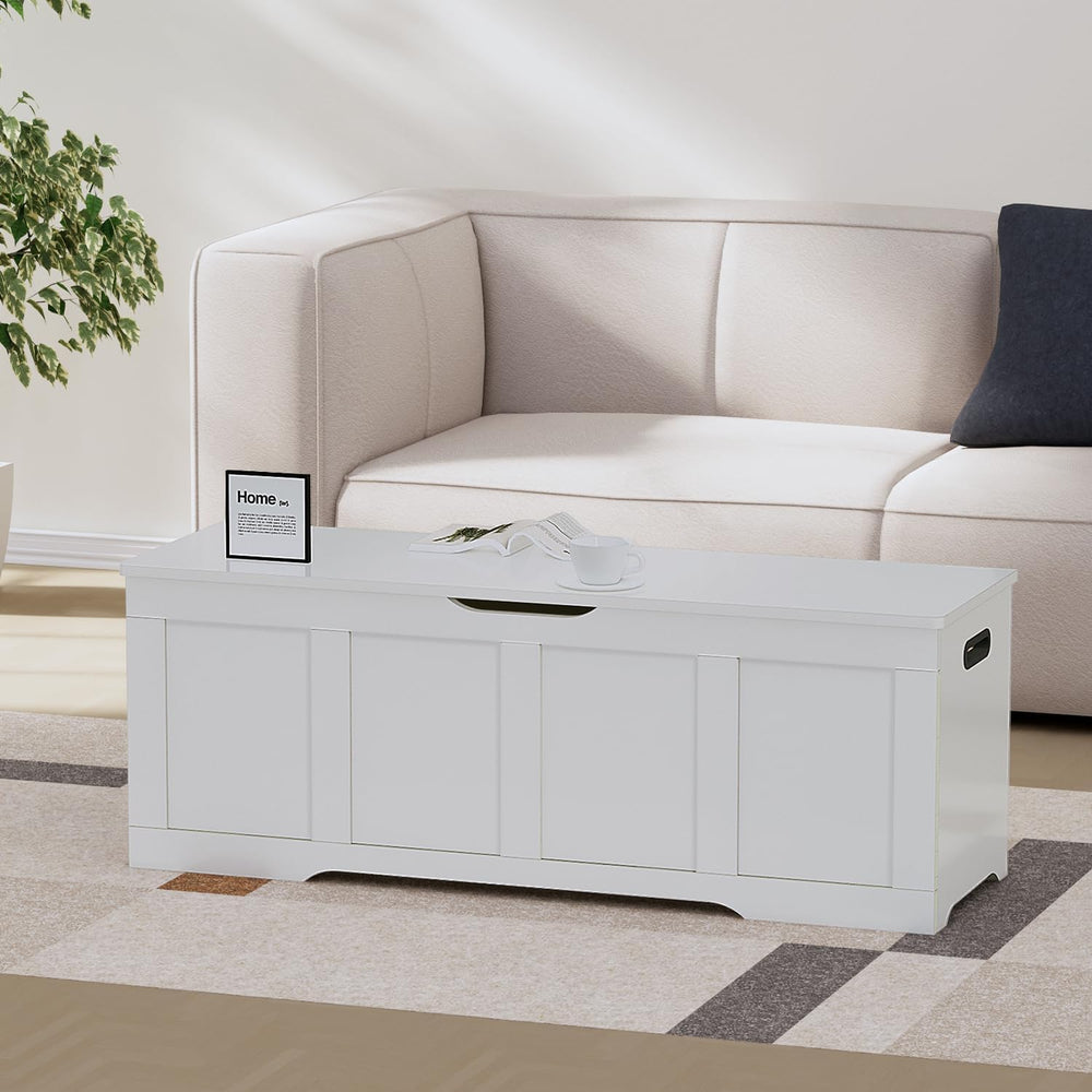 Timberer 47.2" Storage Chest, Extra Large Storage Trunk with 2 Safety Hi...