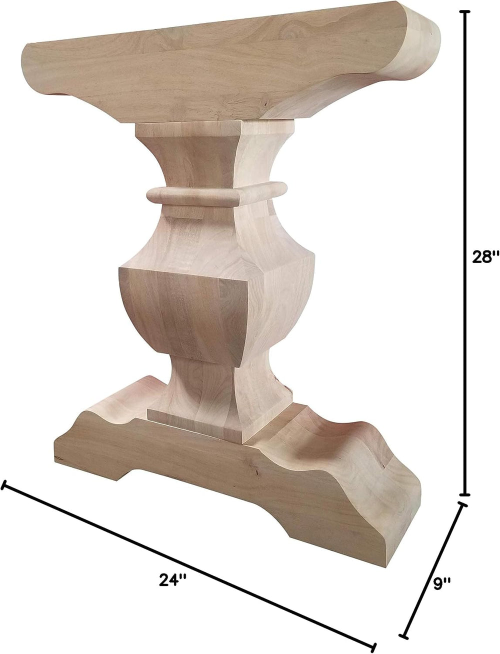 DESIGN 59 Trestle Table Base- Single Hardwood Pedestal (P02)