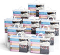 10PACK Clear Zippered Storage Bags for Clothes, 22L Closet Organizers Bag, and Blanket Storage Bags for Bedding, Linen, Blankets, Comforters, Clothing & Toys (White)