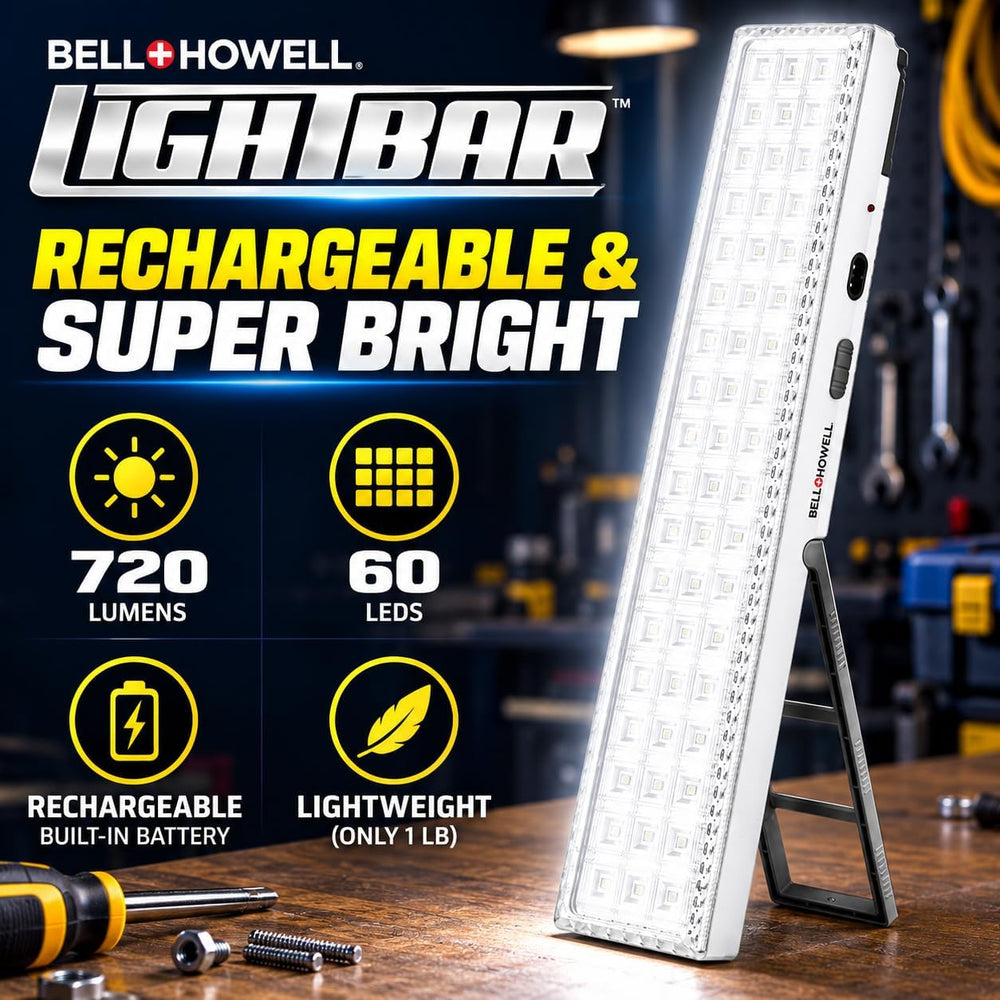 BELL+HOWELL Portable Light Bar, Rechargeable Lights for Home, As Seen on TV