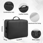 5200°F Fireproof Document Bag with Lock - Mondoshop Heat-Insulated Fireproof Document Box, Important Document Organizer, Portable Travel Fireproof Safe for Home Document, Passport, Laptop, Cards(Soft)