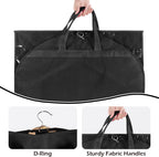 LOVEGRASS Kids Garment Bags for Dance with 4 Zipper Pockets, 3 Pack, Black | 40 Inch Dance Costume Garment Bag, Foldable Dance Competition Garment Bags for Hanging Clothes, Competitions & Travel