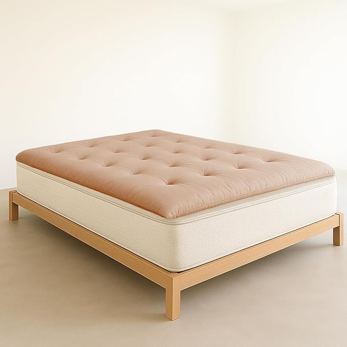 ZonLi Japanese Floor Futon Mattress Twin Size 39"x 80",100% Cotton Cover 2.5'' Thicken Tatami Mattress,Foldable Sleeping Pad,Portable Dormitory Tatami Mat,Roll Up Floor Lounger Bed for Adult (Burro)