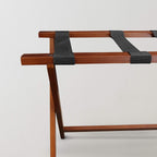 Heavy Duty 30" Extra Wide Luggage Rack - Walnut