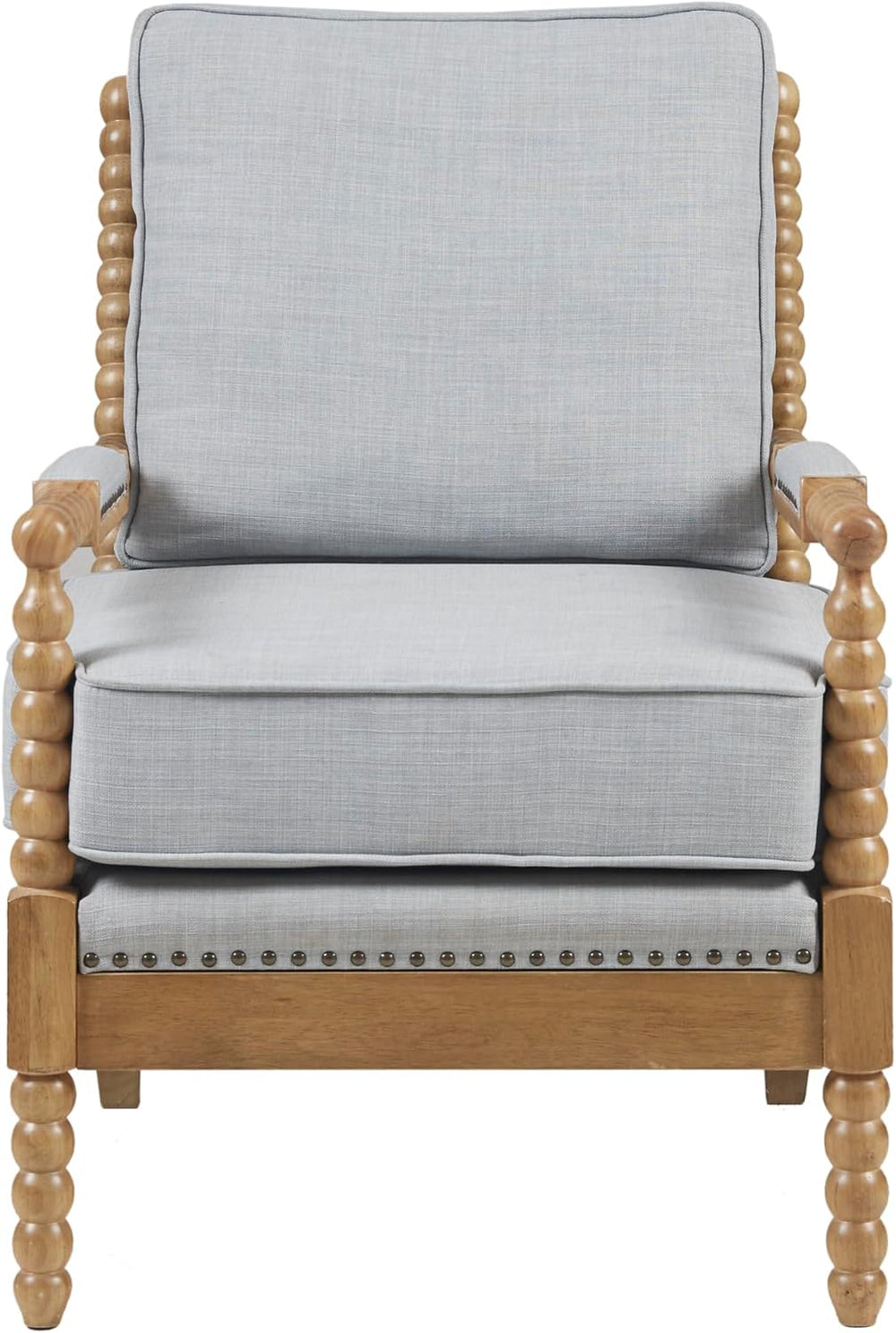 Madison Park Donohue Midcentury Modern Accent Chairs Padded Solid Wood Armres...