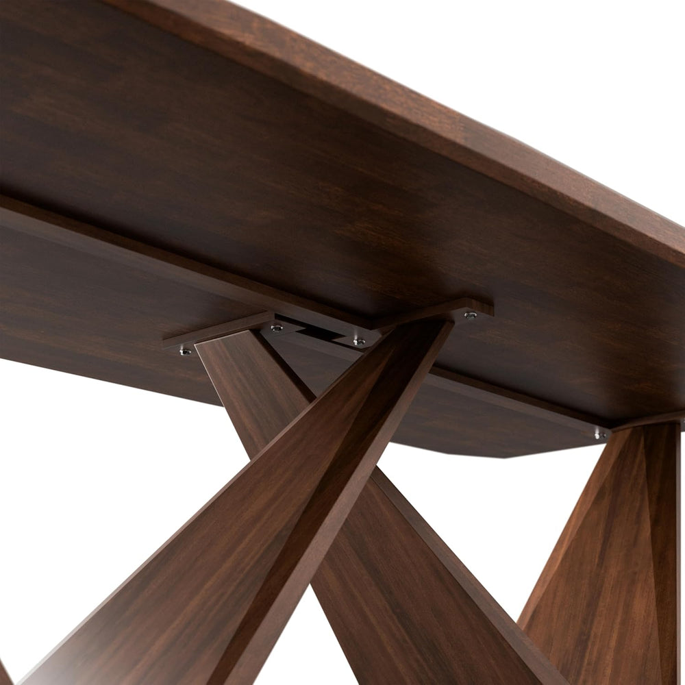 Furniture of America Nazaen III 82.5" Mid-Century Modern Solid Wood Live...