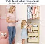 Hanging Closet Organizer Extra Large, Clothes Hanging Shelves for Closet with Divider, Collapsible Closet Storage System, Fabric Closet Hanging Organizer for Home, Dorm, Rv, ,Handbags, Underwear, Sock