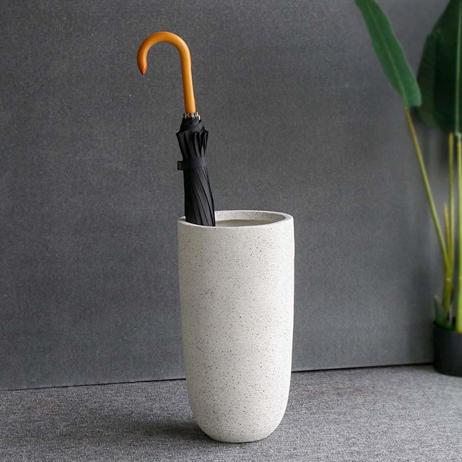 Indoor Large-Capacity Standing Umbrellas Bucket Commercial Ceramics Umbrella Holder Heavy Duty Modern Indoor Entryway Umbrellas Organizer