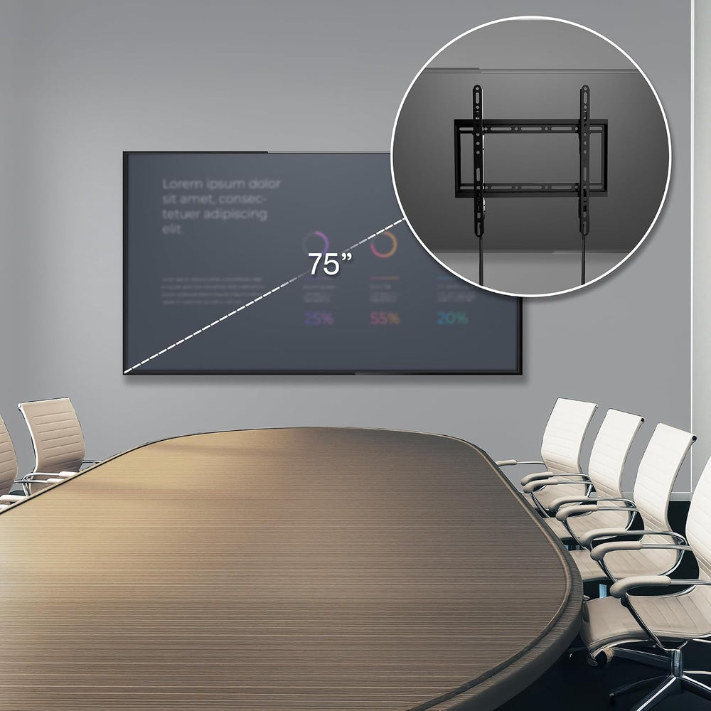 VIVO Black TV Wall Mount with Tilt for 32 to 75 inch Screens, MOUNT-VW075T | ...