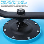 Sensory Spinning Chair for Kids, Autisms Swivel Chair for Body Coordination Training, Sit and Spin Toy, Non-Slip Metal Base, Indoor and Outdoor Activity Toy for Children Blue