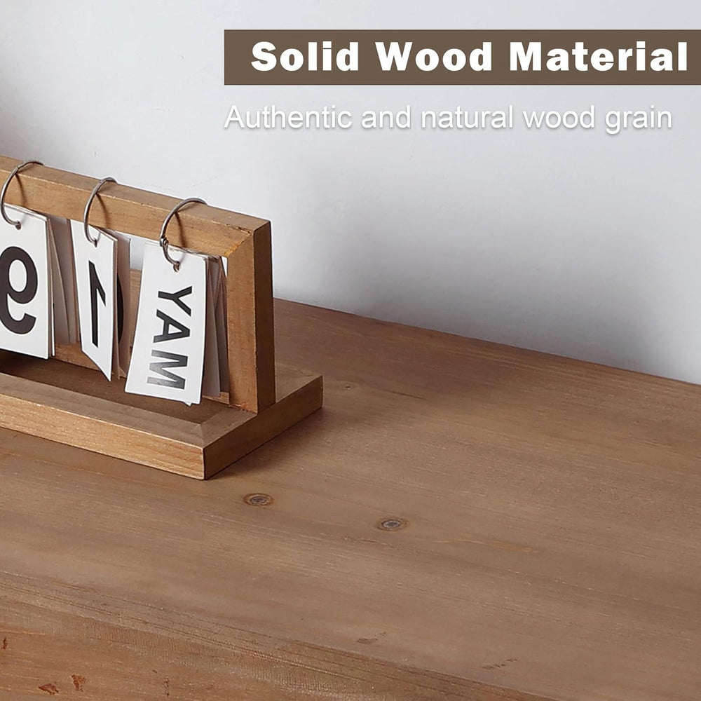 55.1" Long Solid Wood Console Table, Farmhouse Narrow Sofa Table | with ...