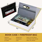 Book Safe with Combination Lock, Hidden Safe (9.5 x 6.2 x 2.2 Inch) with Fireproof Bag, Secret Diversion Safe, Hollow Book Box Hidden Storage, Money Safe Box for Cash (Little Prince)