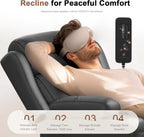 Recliner Sofa, Massage Flip Back Reclining Sofa 4 Seater Sets Heavy Weight Capacity, RV Loveseat Clearance, Recliner Couch with Storage, Cup Holders, Wall Hugger Couches for Living Room