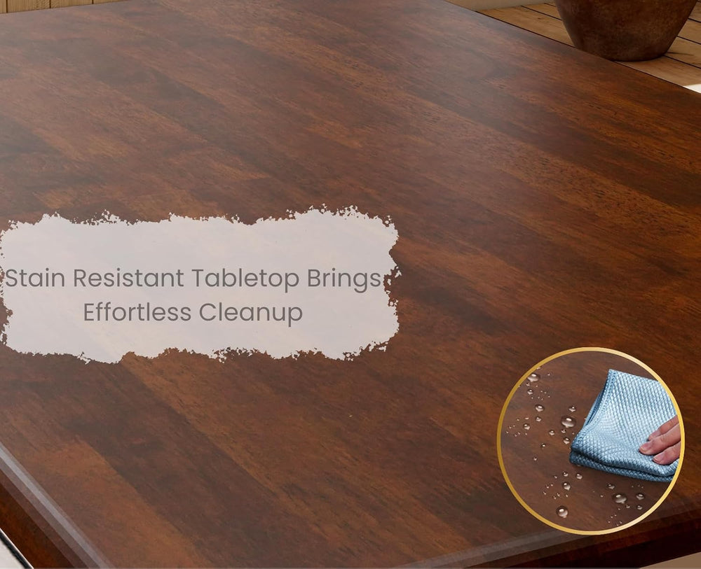 chairus 43" Wood Dining Table for 2-4, Rectangular Kitchen Table with Tu...