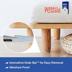 The Original Wobble Wedge Rigid Plastic Shims-MADE IN USA - Heavy-Duty Leveling Wedges for Furniture, Tables, Toilets, Home Improvement & Work Projects-Transparent Plastic Shim, Leveling Feet, 75 Pack