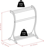 Winsome Bella Blanket Rack in Walnut Finish