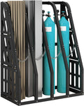 Vertical Bar Rack 1500 LB Capacity, 4 Bays Storage Rack 47" W x 24" D x 60" H, Long Parts Metal Rack, Lumber Conduit Pipe Storage Rack for Garage Storage, Black