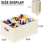 Aokeyee Marker Organizer Storage Box With Lids, Craft Organizers and Storage, Multipurpose Stackable Storage Containers For Organizing Tool, Art Supply, Crayon