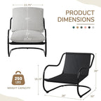 Peace nest Comfy Accent Chair Modern Living Room Bedroom Armchair with Mental Frame Comfortable Shredded Foam Cushion for Balcony Lounge Reading Meeting Room Light Grey