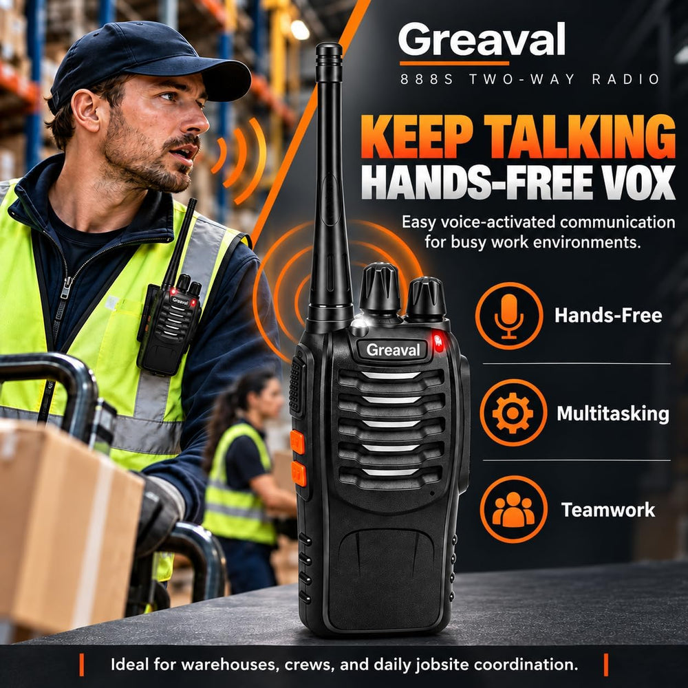 Walkie Talkies Long Range 10 Pack, Rechargeable 16 Channels 2 Way Radio