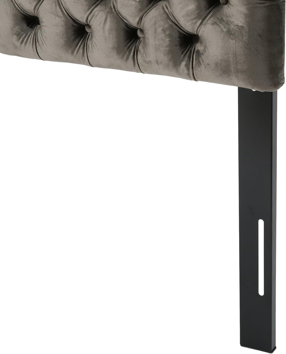 Christopher Knight Home Jezebel Velvet Headboard, Queen / Full, Grey / Black ...