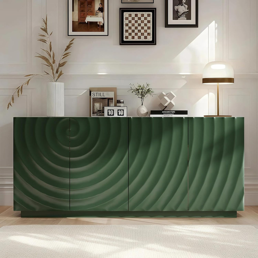 LKTART 59" Sideboard Buffet Cabinet with Storage, 4 Doors Modern Accent ...