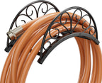 Wall Mounted Hose Holder - Metal Water Hose Holder - Hose Hanger Hose Hook for Water Hose Extension Cords Vacuum Hose.