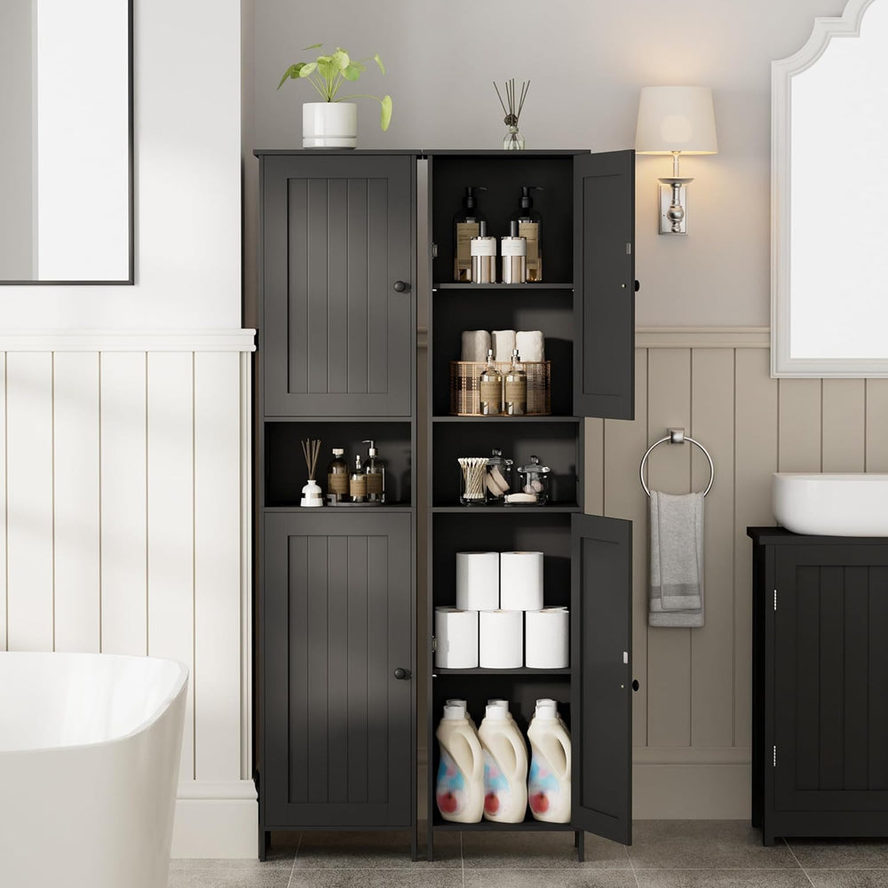Homleke Tall Bathroom Storage Cabinet with 2 Doors, 67"H Narrow Storage ...
