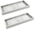 Countertop and Vanity Tray - 2 PC Small 7.7" Silicone Bathroom Trays, Kitchen Soap Tray, Dish Sponge Soap Holder Kitchen Sink Organizer Caddy, Bathroom Counter Trays for Lotion Dispenser