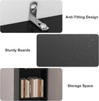 Tall Narrow Bookshelf 6-Tier Bookcase,70.5" Skinny Thin Corner Shelf Slim Storage Cabinet,Wood DVD CD Media Cube Organizer Tower Rack for Small Spaces, Bedroom, Living Room, Office,Black