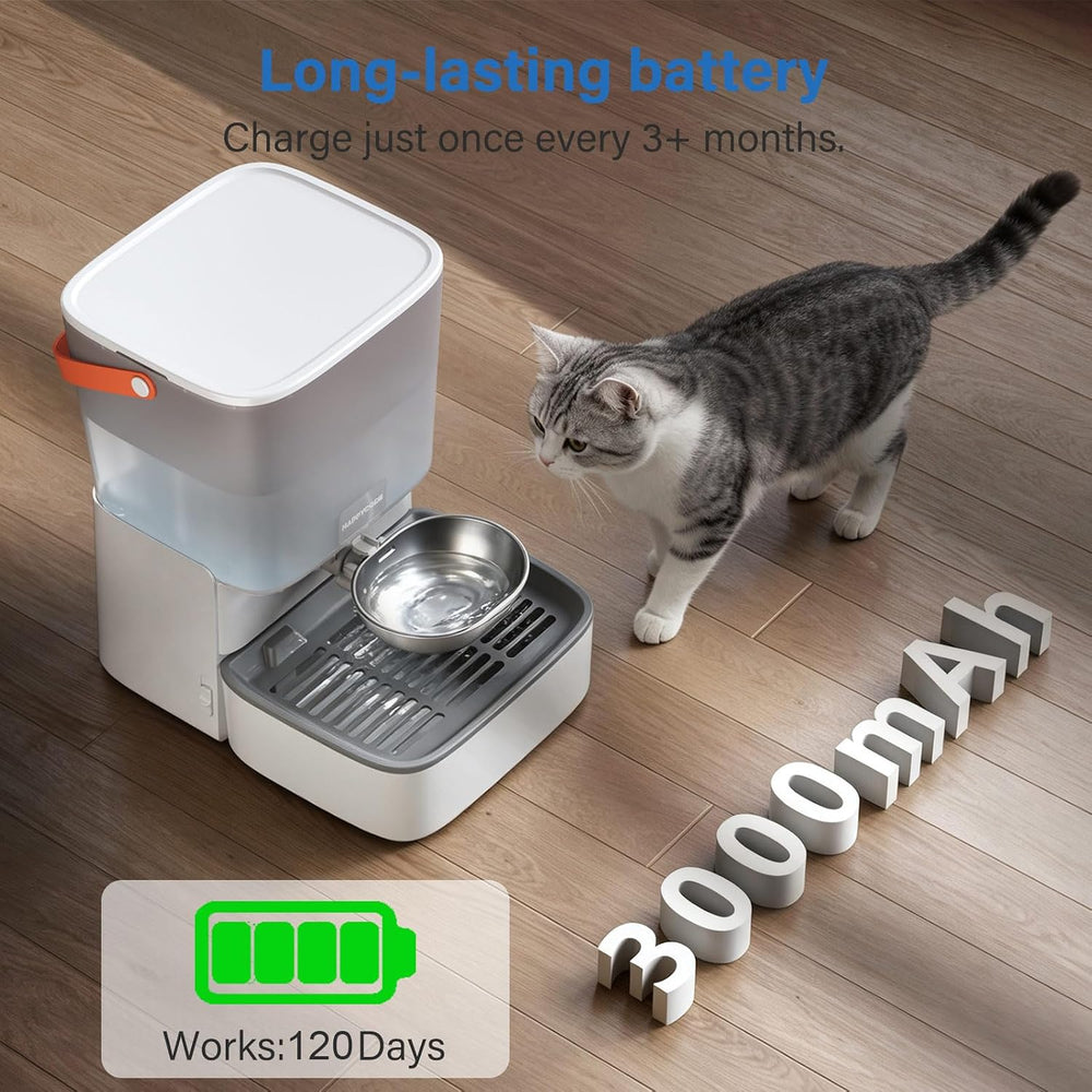 Pet Water Dispenser, 4.3L Wireless Auto Refill, No Pump, No Filter
