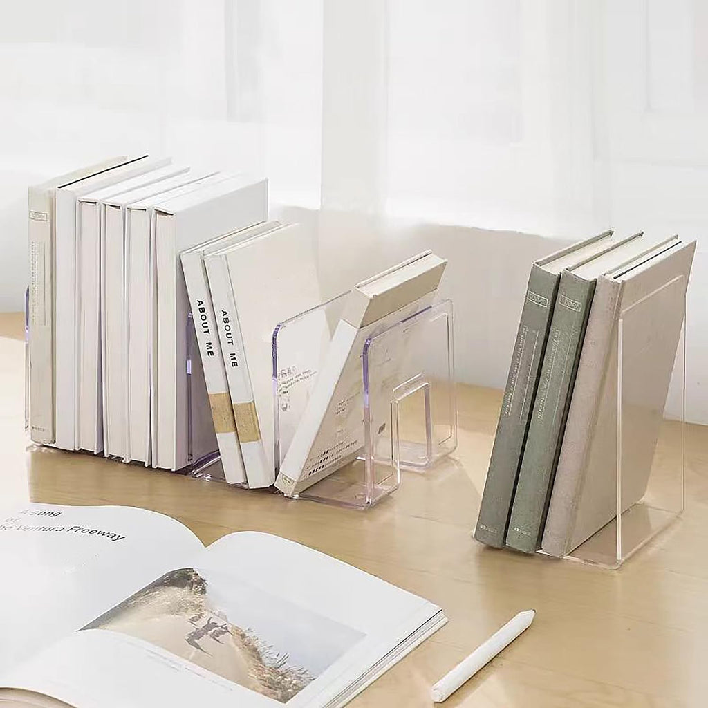 Purse Organizer for Closet, Clear Acrylic File Organizer, Desk File Holder for Book, Document, Envelopes, Binder, Mail, Handbag (2Pcs)