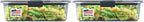 Rubbermaid Brilliance Food Storage Container, Large, 9.6 Cup | Clear | Pack of 2