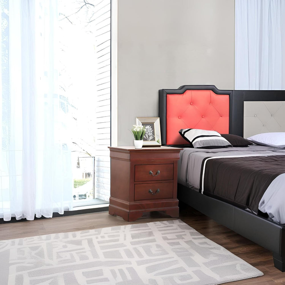 Elegant Traditional Cherry Nightstand,for Small Spaces