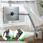 Jakeko Strong Magnetic Portable Monitor Desk Clamp - 75mm VESA Mount 4.7" 12.9" 15.6" 16" 17.3" 18.5 inch 360° Rotate Base Tablet Holder Arm JK07B1