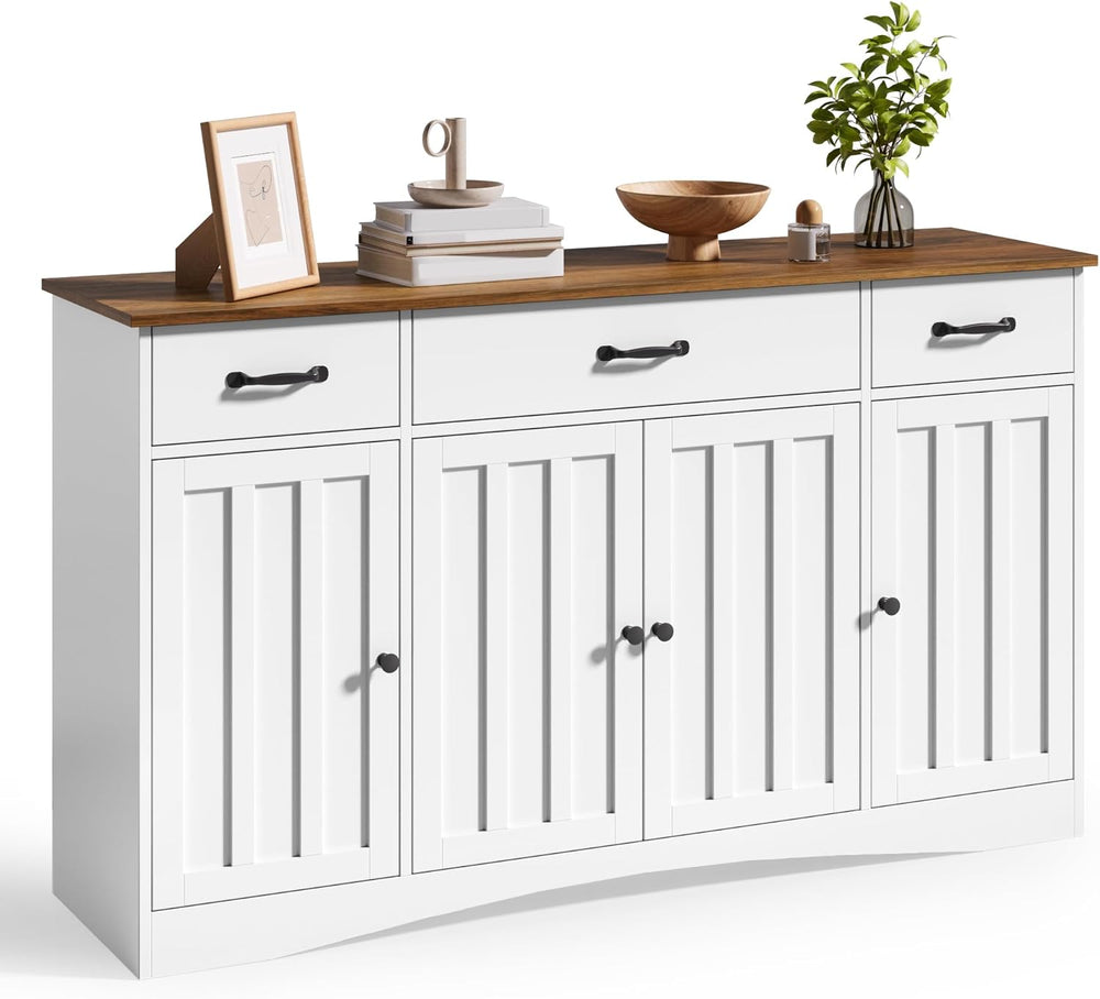 Gizoon Sideboard Buffet Cabinet with Storage, Modern Kitchen Sideboard and Co...