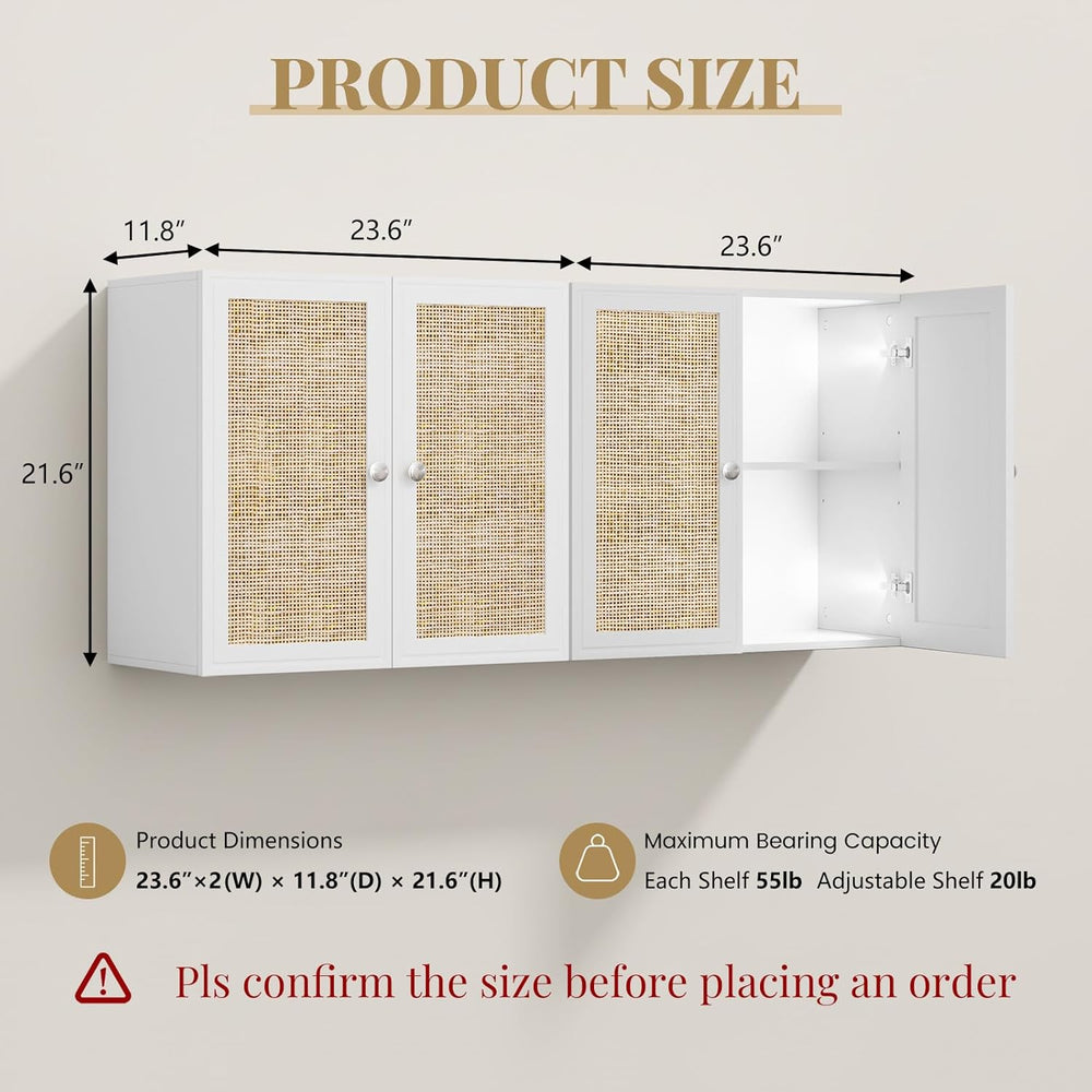 Laundry Room Cabinets with Lights, 24INCH Bathroom Cabinets Wall Mounted with...