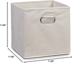 Zeller 14131 Storage Box Non-Woven Material L 28 x W 28 x H 28 cm Beige